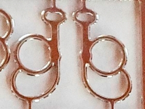 1 Paar/pair silver